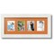 ArtToFrames Collage Photo Picture Frame with 4 - 2.5x3.5 inch Openings, Framed in White with Over 62 Mat Color Options and Regular Glass (CSM-3966-20)